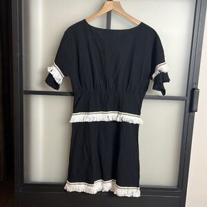 NWT VUTTI Fringe Hem Dress Size Large